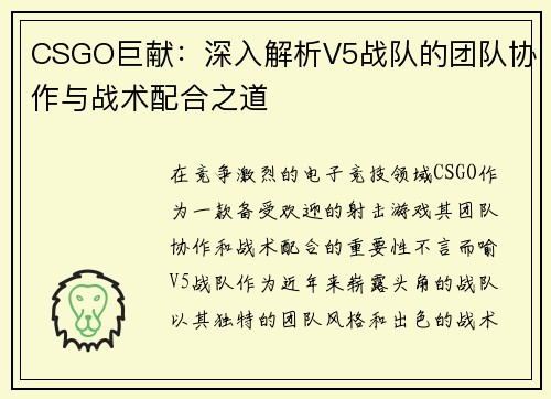 /uploads/images/20250929/csgo-ju-xian-shen-ru-jie-xi-v5-zhan-dui-de-tuan-dui-xie-zuo-yu-zhan-shu-pei-he-zhi-dao.webp